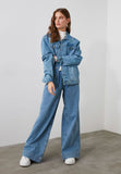 HM Pleated Wide Leg Jeans - EXCLUSIVE ( Regular Hem) - lessthan1thousand