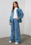 HM Pleated Wide Leg Jeans - EXCLUSIVE ( Regular Hem) - lessthan1thousand