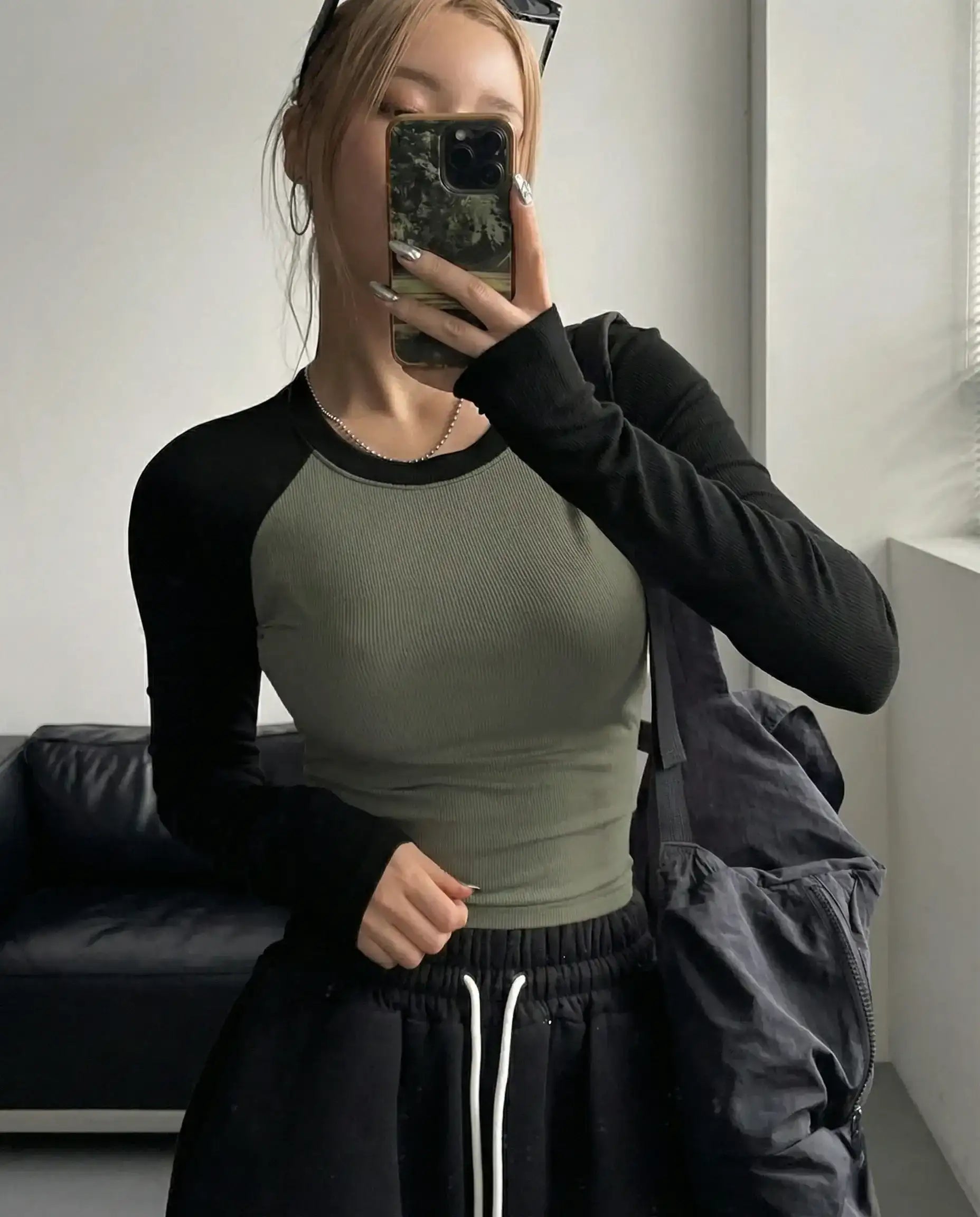 LT1K Essential Full-Sleeves Raglan Slim Top.(Perfect For All Season)