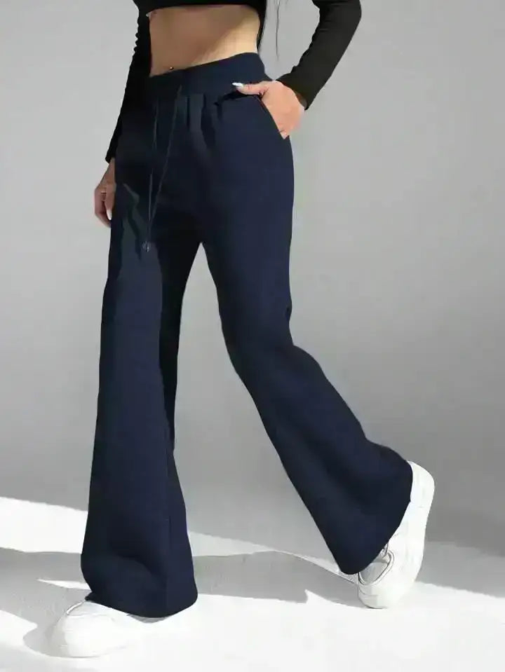 LT1K Navy Blue Flare Trouser (Made For Summer) - lessthan1thousand