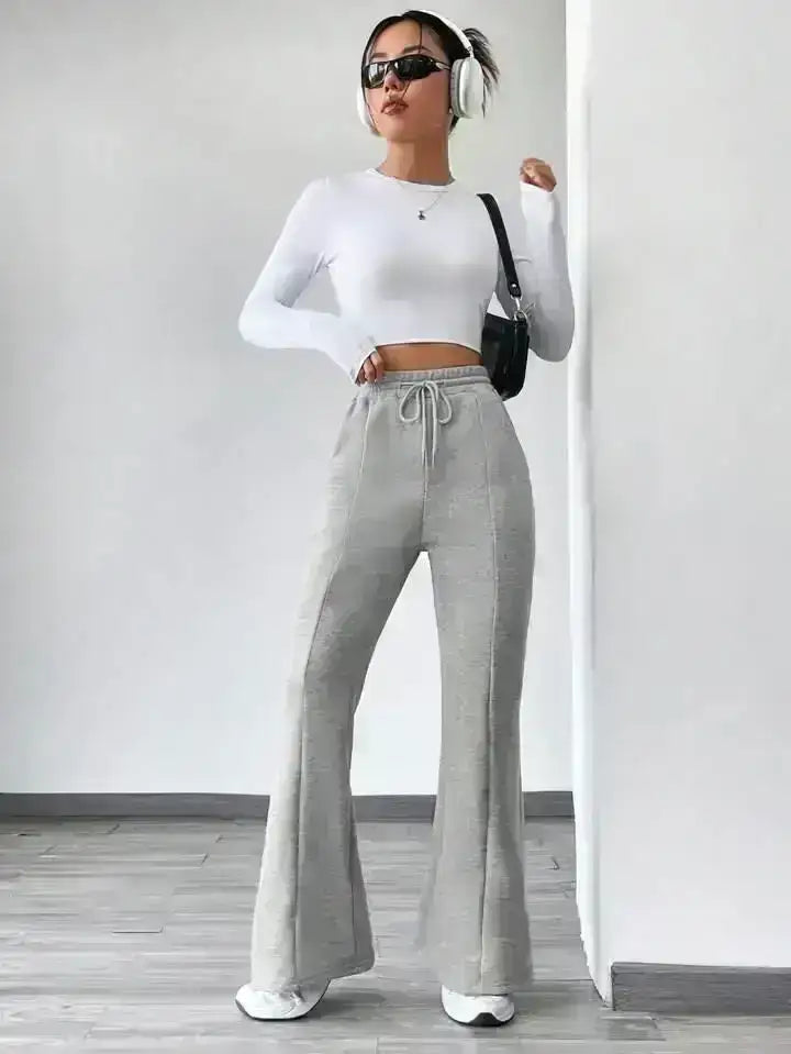 LT1K Front-Seam Flare Trouser(Perfect For All Season)