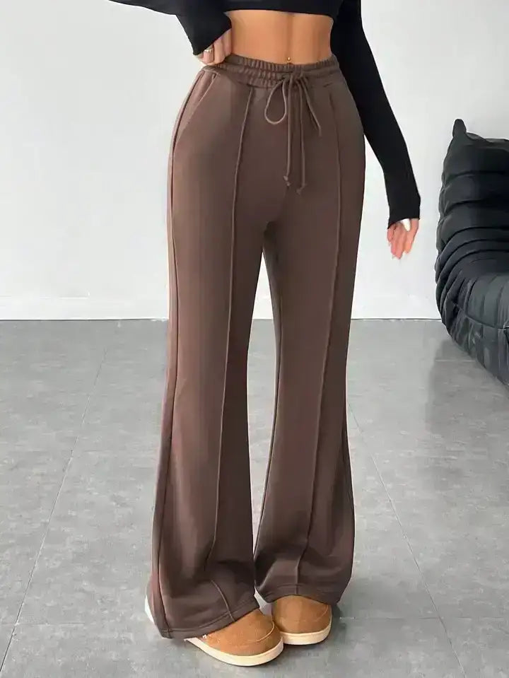 LT1K Front-Seam Flare Trouser.(Perfect For All Season)