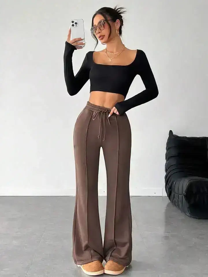 LT1K Front-Seam Flare Trouser (Perfect For All Season)