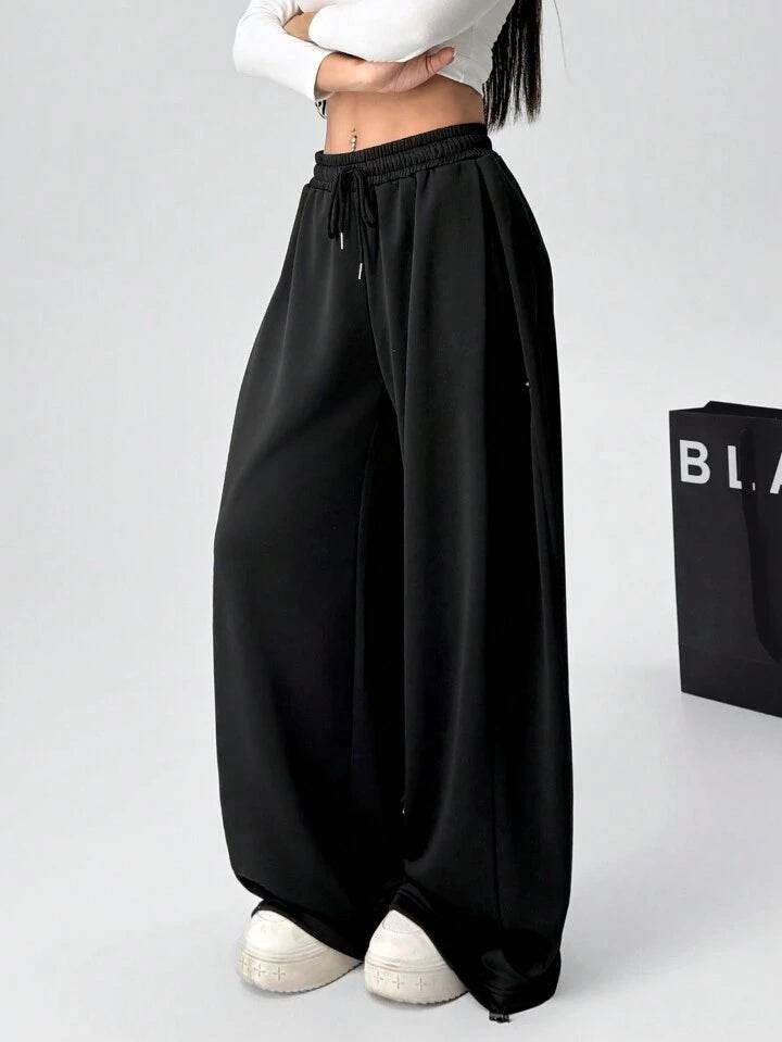 LT1K Pure Black Wide-Leg Trouser (Made For Summer). - lessthan1thousand