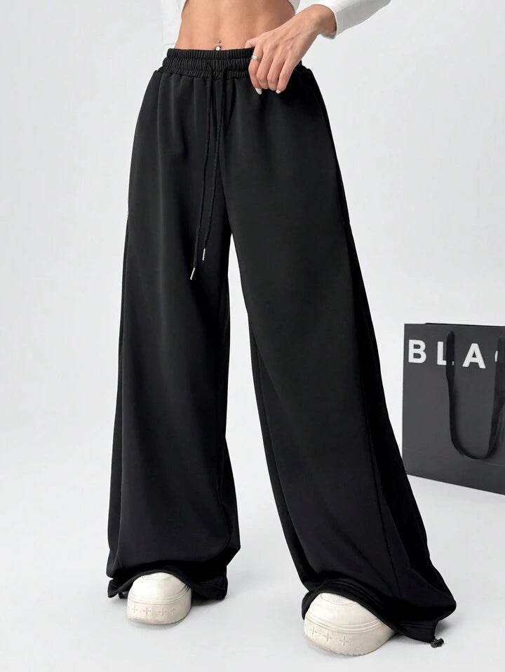 LT1K Pure Black Wide-Leg Trouser (Made For Summer). - lessthan1thousand