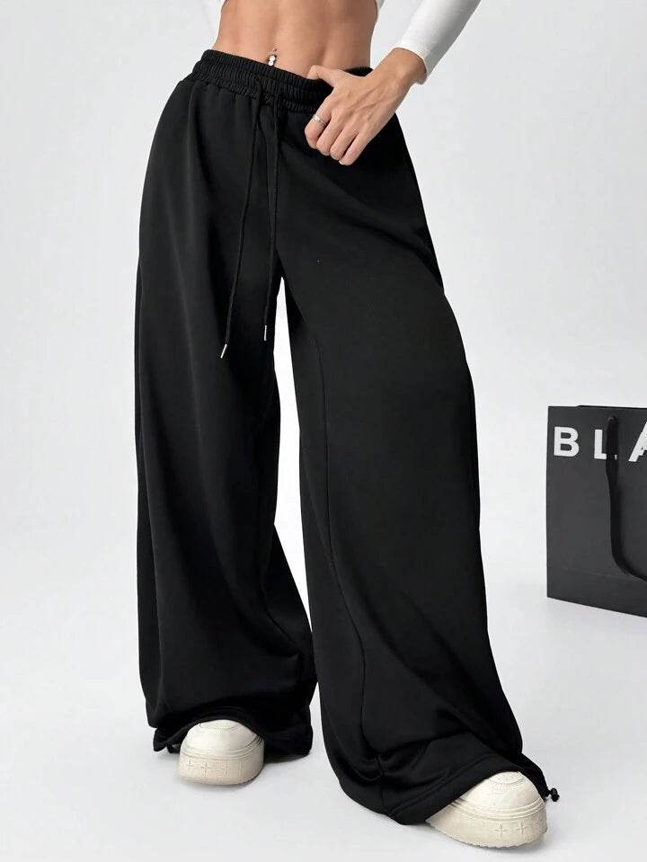 LT1K Pure Black Wide-Leg Trouser (Made For Summer). - lessthan1thousand