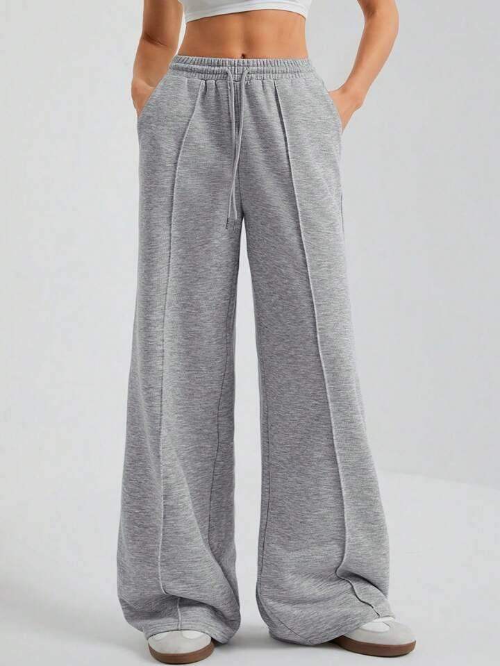 LT1K Front-Seam Wide-Leg Trouser.(Perfect For All Season)