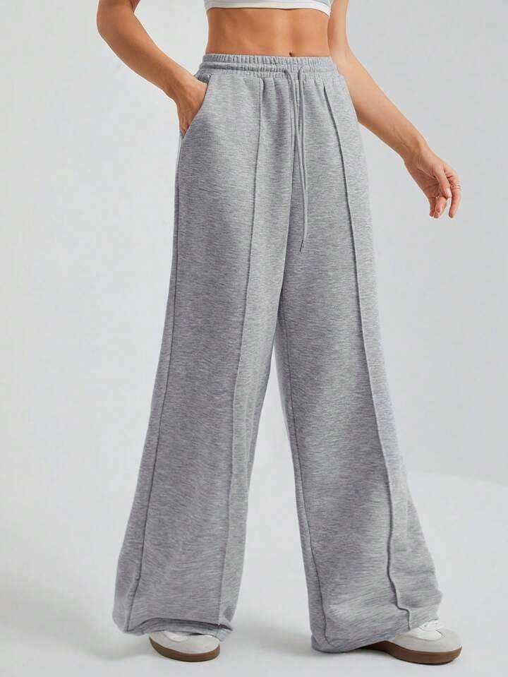 LT1K Front-Seam Wide-Leg Trouser.(Perfect For All Season)