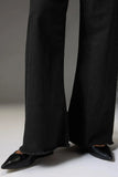 LT1K Black Utility Pocket Wide-Leg Frayed Hem Jeans. - lessthan1thousand