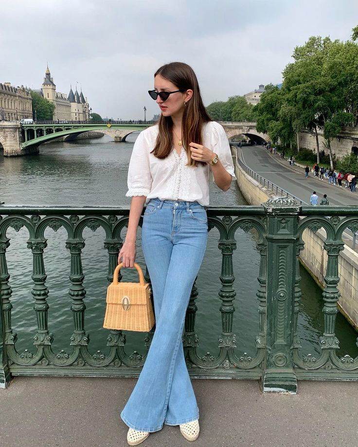 Bershka Light Blue High-Waisted Flare Jeans. - lessthan1thousand