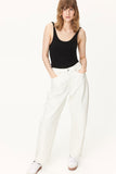 MANGO White High-Waist Loose Leg Jeans. - lessthan1thousand