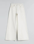 White High-Waisted Wide-Leg Jeans (Minor Fault) - lessthan1thousand