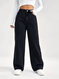 MNG Black High-Waist Loose  Jeans. - lessthan1thousand