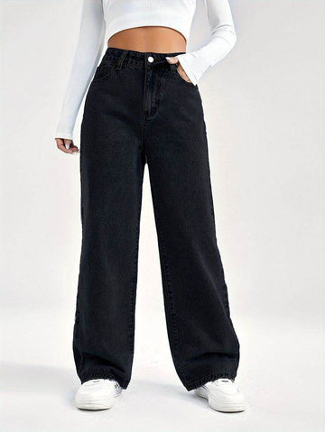MNG Black High-Waist Loose  Jeans. - lessthan1thousand