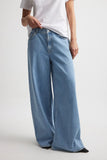 MNG High-Waisted Light Blue Wide-Leg Jeans. - lessthan1thousand