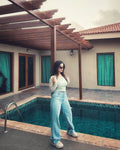 MNG Light-Blue High-Waisted Loose Jeans - lessthan1thousand