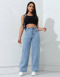 MNG Light-Blue High-Waisted Loose Jeans. - lessthan1thousand