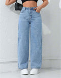 MNG Light-Blue High-Waisted Loose Jeans. - lessthan1thousand