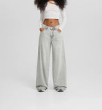 MNG Light Grey Wide-Leg Jeans - lessthan1thousand