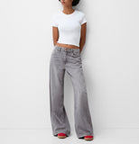 MNG Medium Grey Wide-Leg Jeans - lessthan1thousand