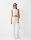 MNG White Flare Jeans - lessthan1thousand