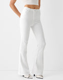 MNG White Flare Jeans - lessthan1thousand