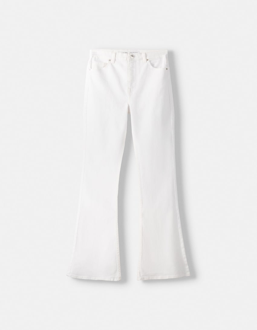 MNG White Flare Jeans - lessthan1thousand
