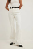 MNG White Flare Jeans - lessthan1thousand