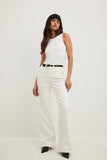 MNG White Flare Jeans - lessthan1thousand