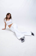 Bershka White Flare Jeans - lessthan1thousand