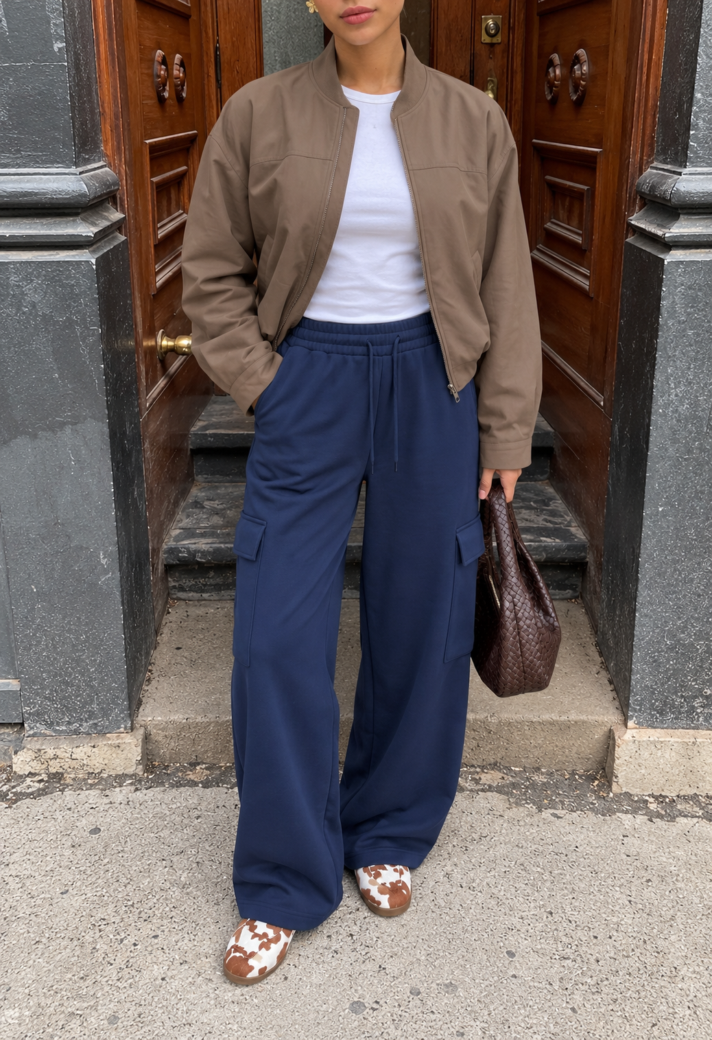 LT1K Cargo Wide-Leg Trouser.(Perfect For All Season)