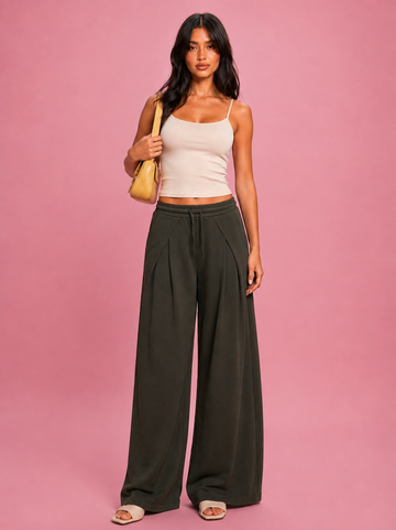 LT1K Overlap Wide Leg Trouser
