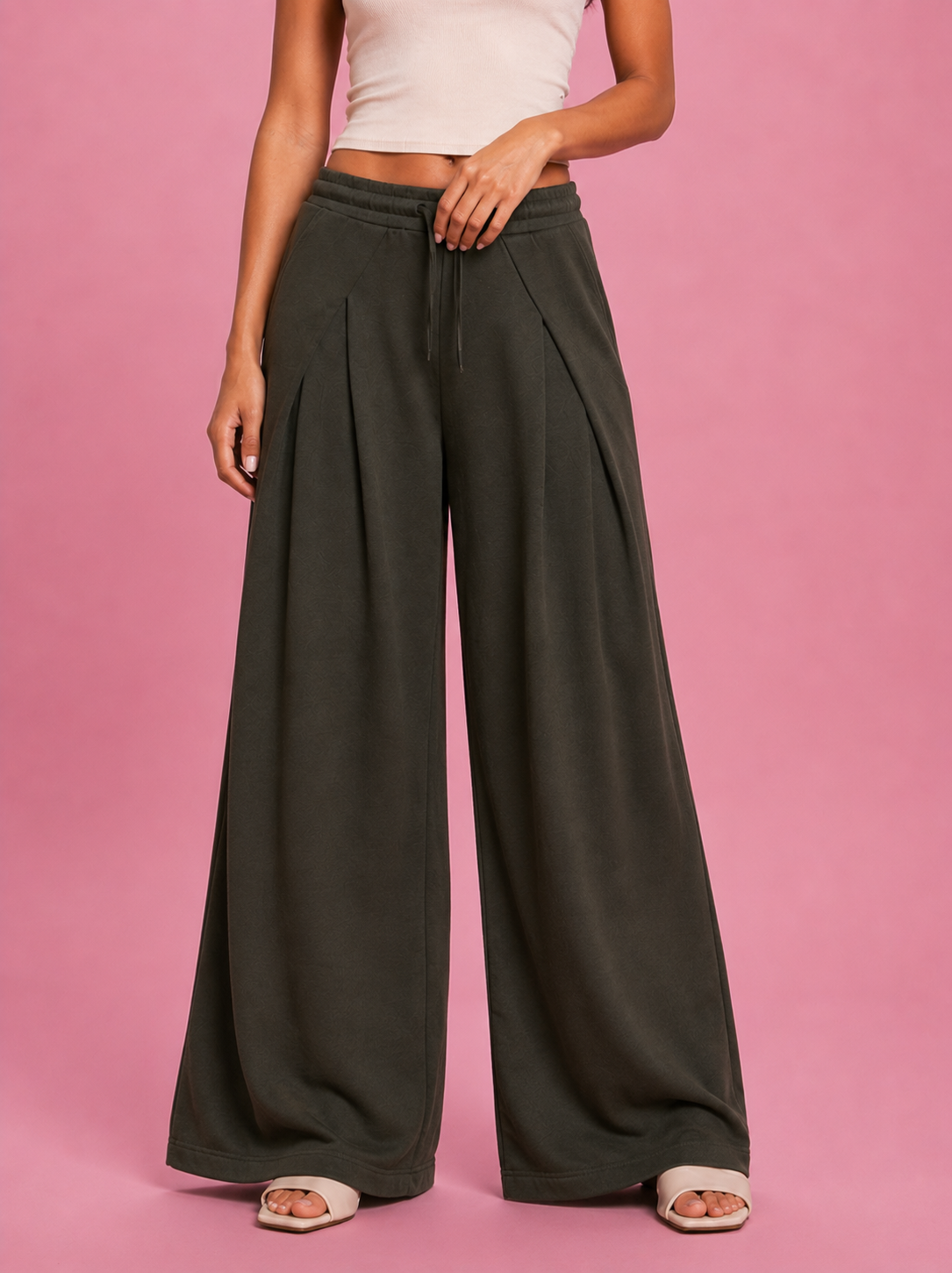 LT1K Overlap Wide Leg Trouser
