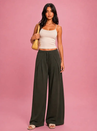 LT1K Overlap Wide Leg Trouser