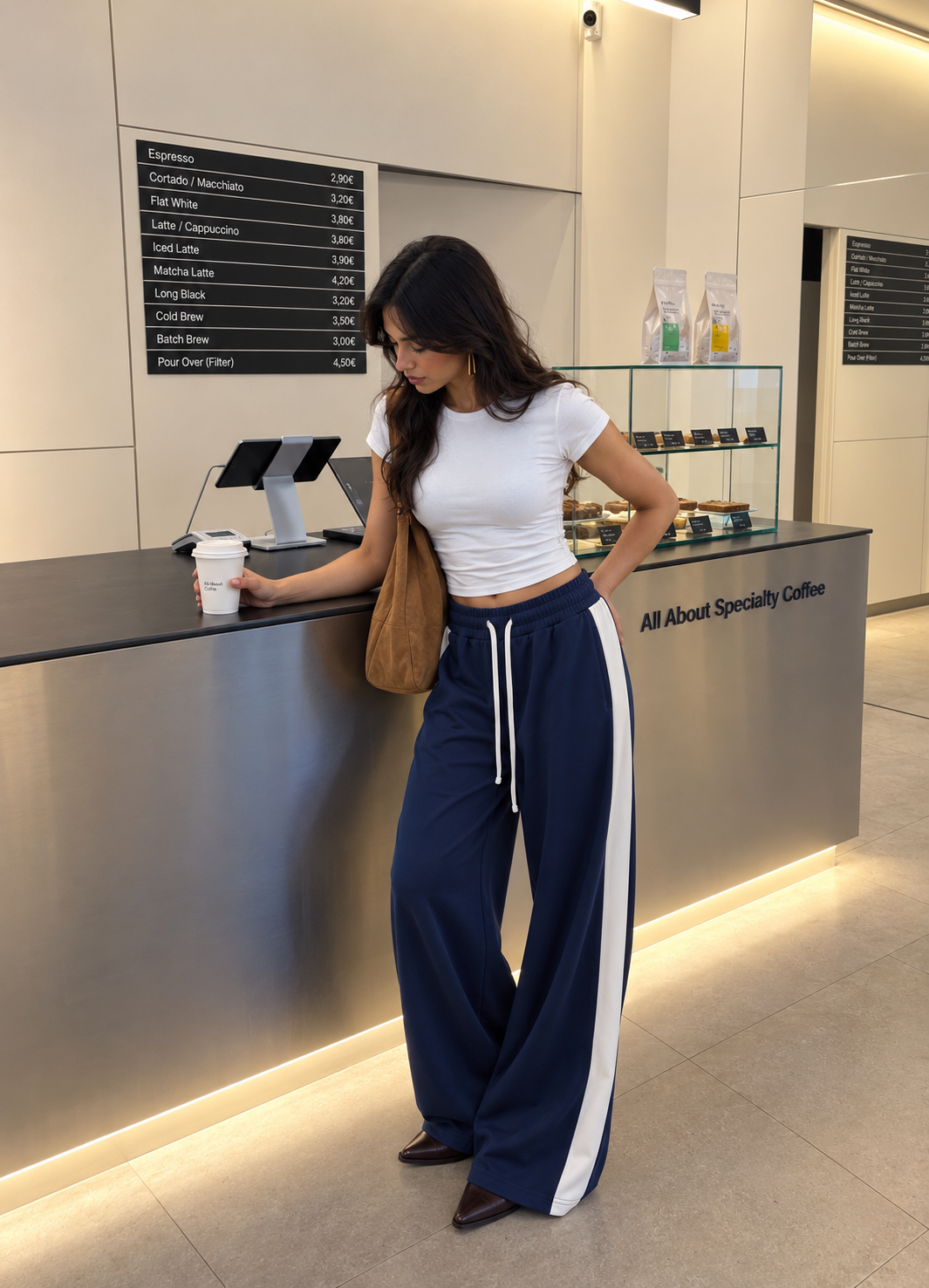 LT1K Side Panel Wide-Leg Trouser (Perfect For All Season)
