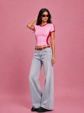 LT1K Contrast Panel T-Shirt
