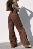 Rinse Brown Wide-Leg Jeans - lessthan1thousand