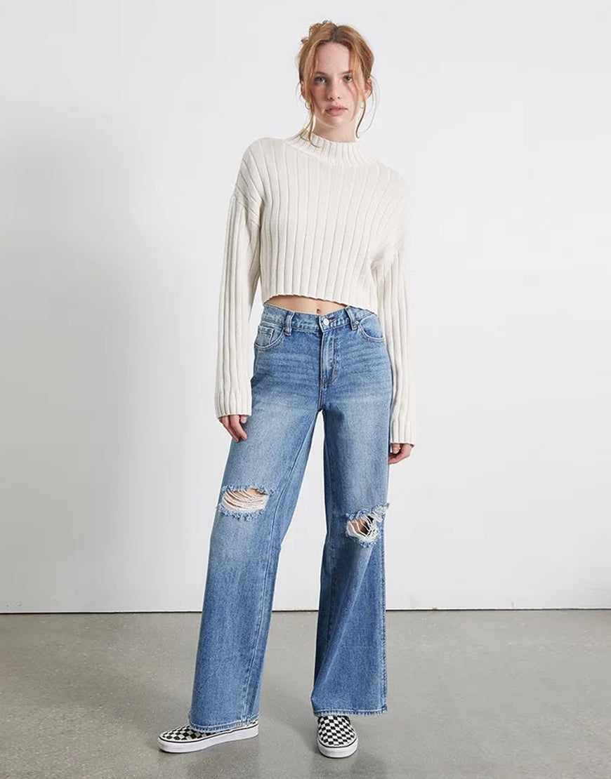 Urban Bliss Ripped Loose Jeans