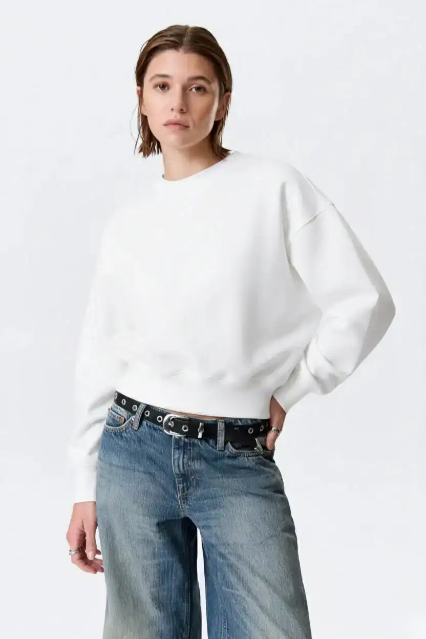 LT1K White Oversize Sweatshirt.