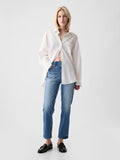 Medium Blue Mid-Waist Jeans