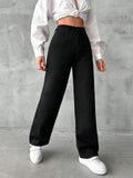 MNG Black High-Waist Loose  Jeans.