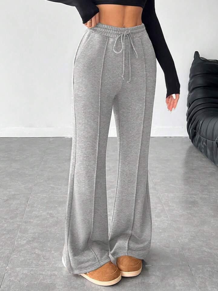 LT1K Grey Front-Seam Flare Trouser (Made For Summer)
