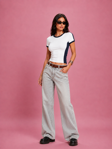 LT1K Contrast Panel T-Shirt