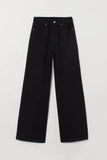 ZARA Faded Black High-Waist Wide-Leg Jeans. - lessthan1thousand