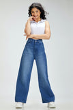 ZARA MID-Blue Wide Leg Jeans. - lessthan1thousand