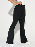 ZARA Pure Black High-Waisted Flare Jeans. - lessthan1thousand