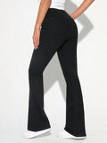 ZARA Pure Black High-Waisted Flare Jeans. - lessthan1thousand