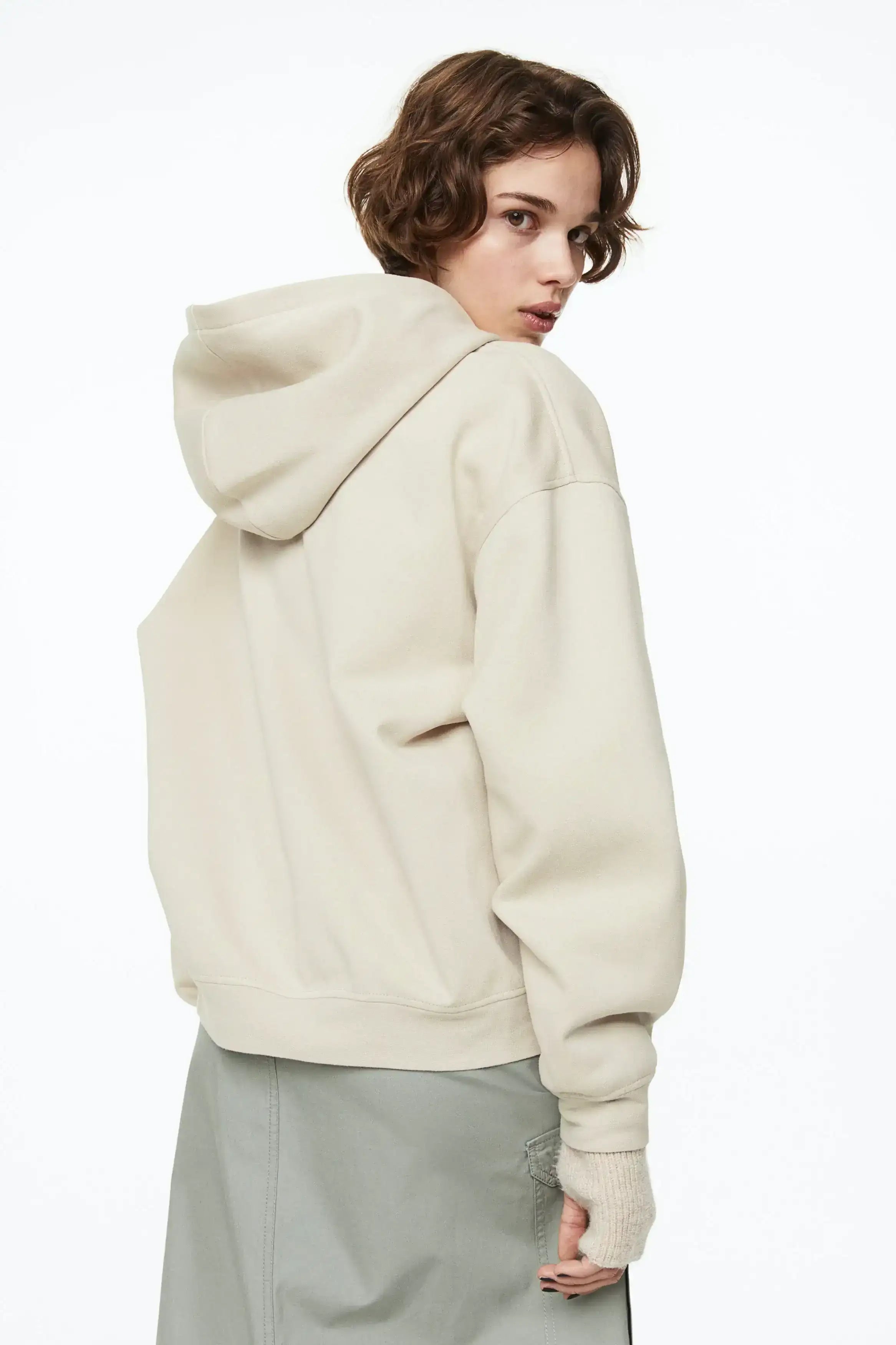 LT1K Sand Zipper Oversize hoodie.