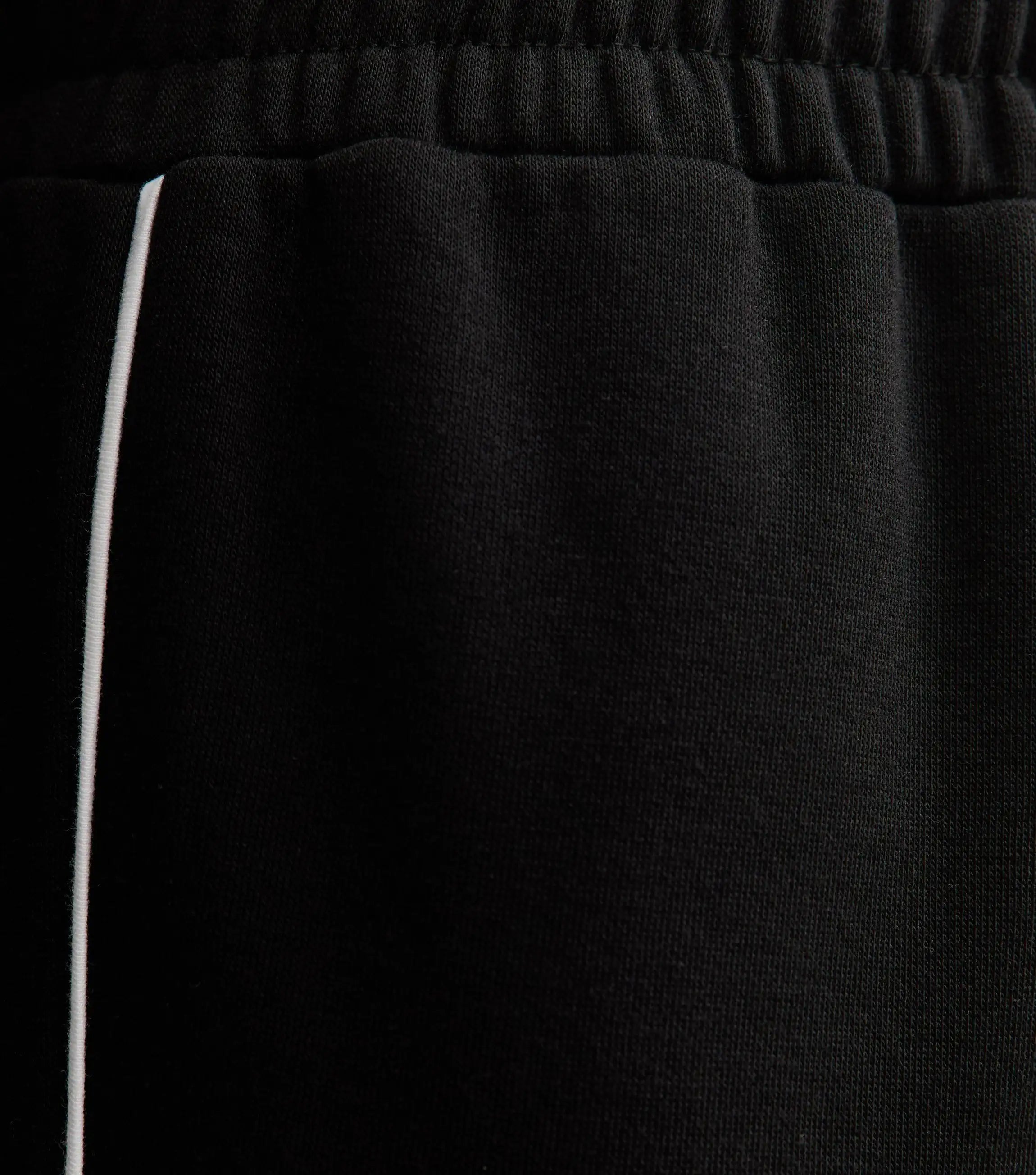 LT1K Black Single Side Piping Detail Wide-Leg Trouser.(Perfect For All Season)