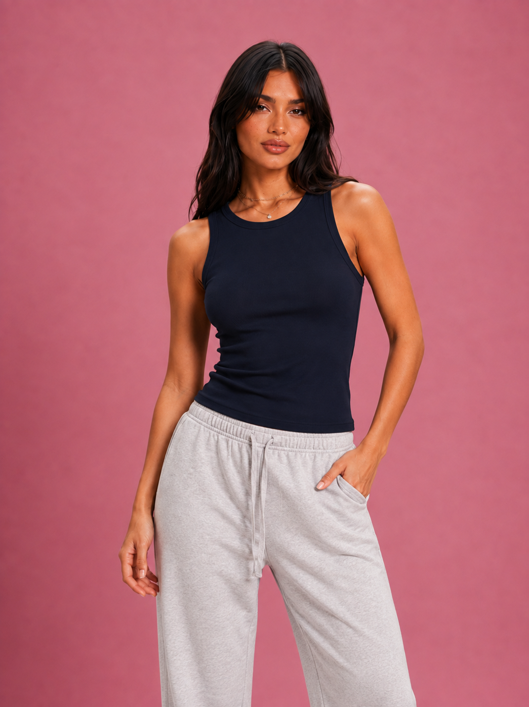 LT1K Basic Slim Tank Top